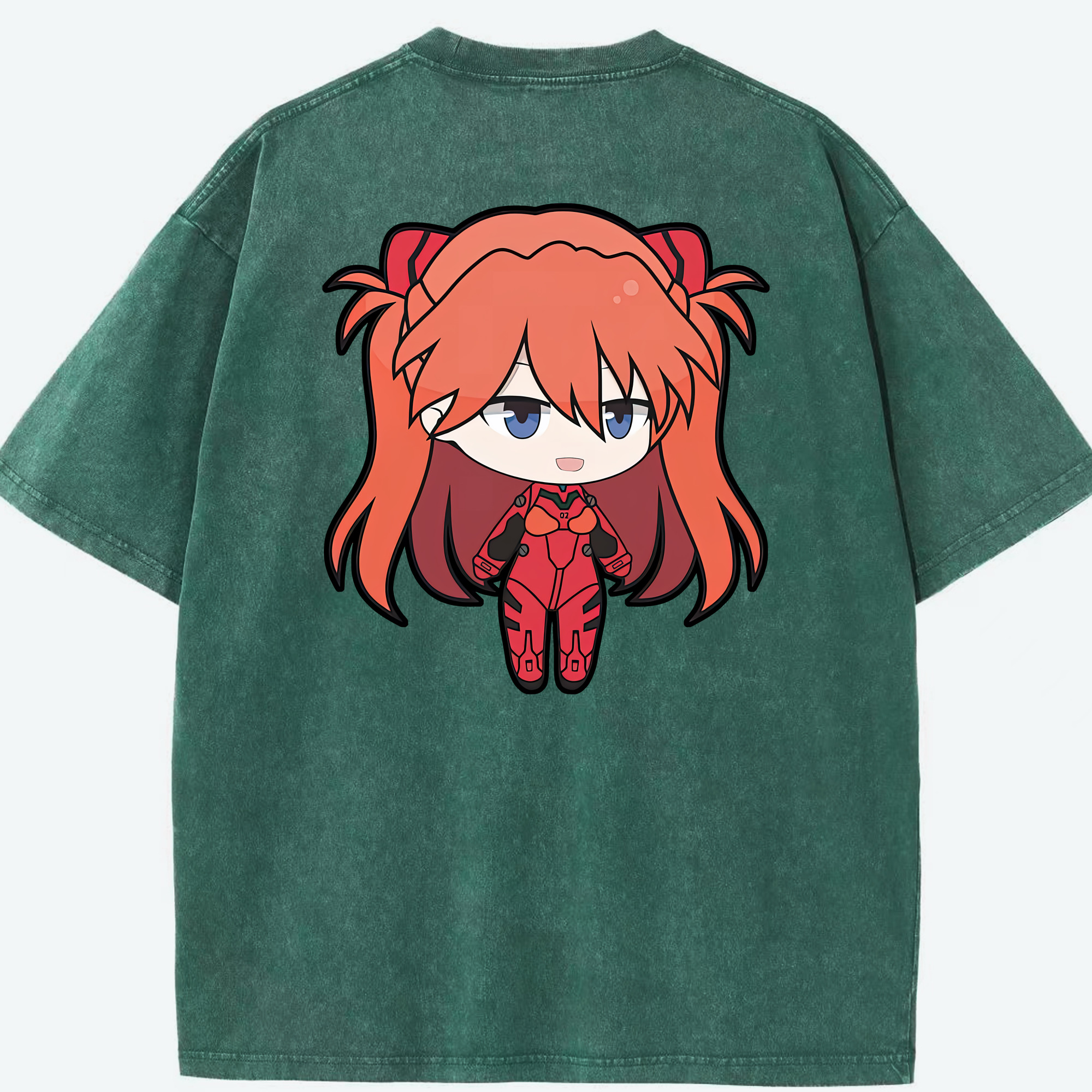 （画像用） EVA 新世紀エヴァンゲリオン 綿100% ヴィンテージ風 半袖Tシャツ（背面プリント）